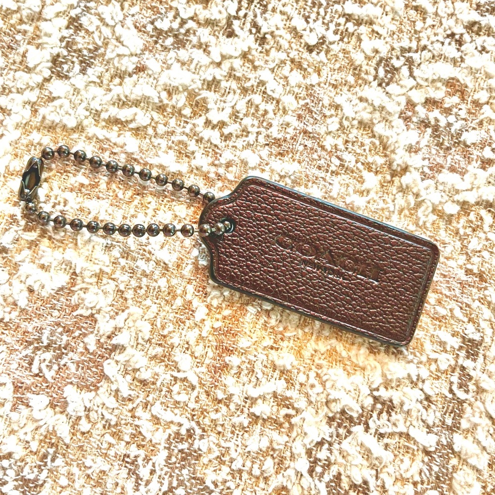 Coach Dark Brown Leather Key Holder